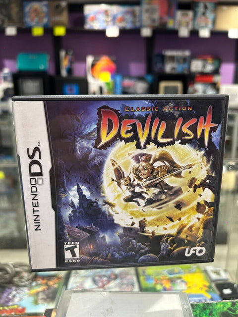 Classic Action Devilish (Nintendo DS, 2007) CIB Complete Tested!