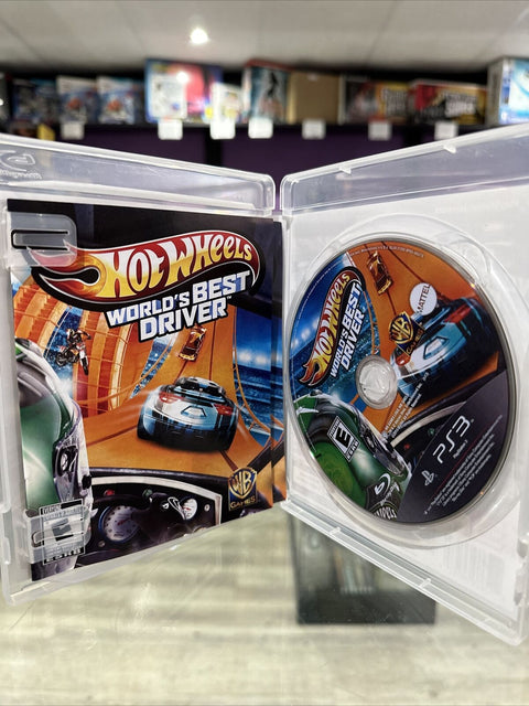 Hot Wheels World's Best Driver (PlayStation3, 2013, PS3) Complete Tested!