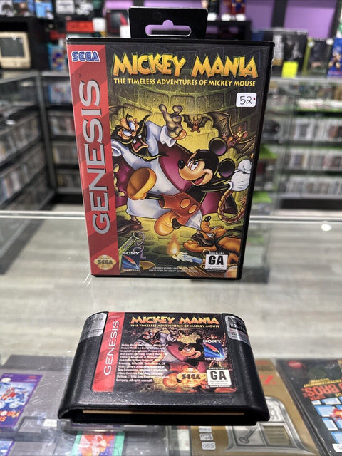 Mickey Mania: The Timeless Adventures of Mickey Mouse (Sega Genesis) In Box