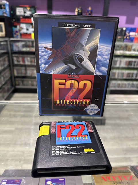 F22 Interceptor (Sega Genesis, 1991) Box Damage - Tested!