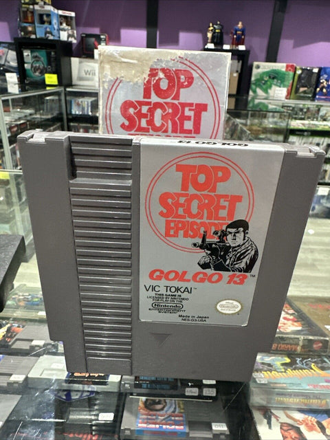 Golgo 13: Top Secret Episode (Nintendo NES) CIB Complete *Box Damage* Tested!