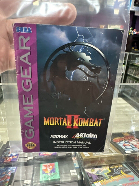 *Manual Only* Mortal Kombat II 2 (Sega Game Gear) Instruction Booklet