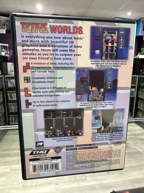 Tetris Worlds (Sony PlayStation 2, 2002) PS2 CIB Complete Tested!