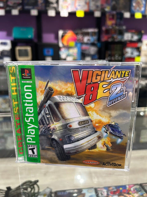 Vigilante 8: 2nd Offense Greatest Hits (Sony 1999) PS1 CIB Complete Tested!