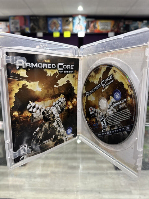 Armored Core: For Answer (PlayStation 3) PS3 *Cover Art Water Damage* Complete