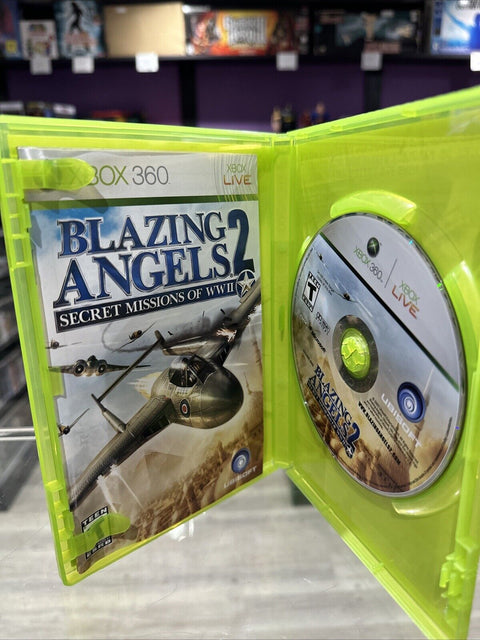 Blazing Angels 2: Secret Missions of WWII (Microsoft Xbox 360, 2007) Complete