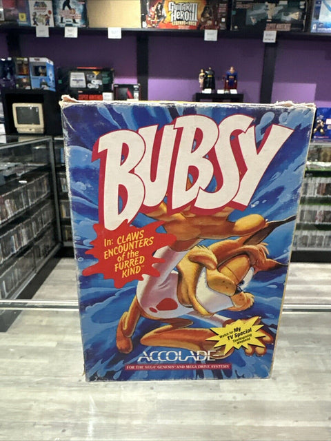 Bubsy in Claws Encounters of the Furred Kind (Sega Genesis) No Manual Tested!