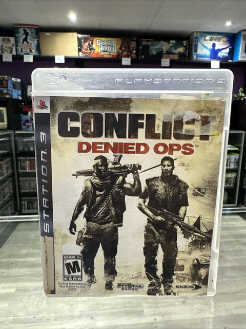 Conflict: Denied Ops (Sony PlayStation 3, 2008) PS3 Tested *Case Damage*