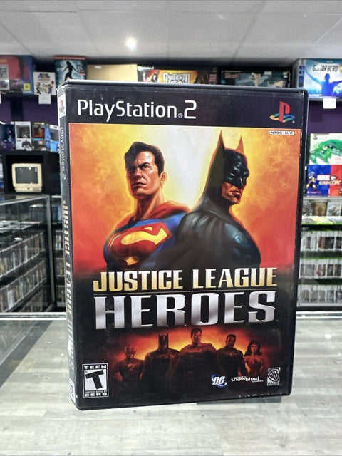 Justice League Heroes (Sony PlayStation 2, 2006) PS2 Tested!