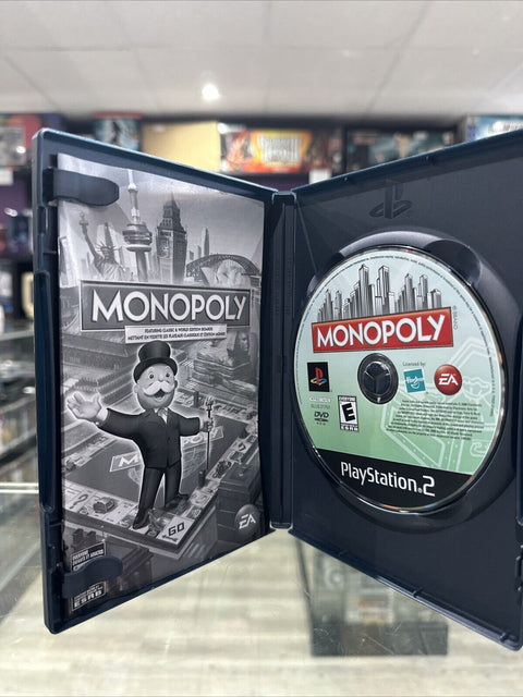 Monopoly (Sony PlayStation 2, 2008) PS2 CIB Complete Tested!