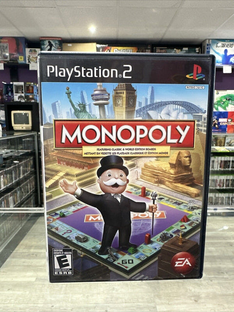 Monopoly (Sony PlayStation 2, 2008) PS2 CIB Complete Tested!