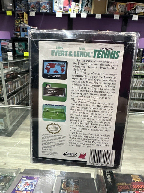 Top Players Tennis (Nintendo Entertainment System, 1990) NES In Box - Tested!