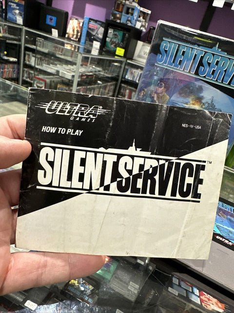 Silent Service (Nintendo Entertainment System, 1989) NES CIB Complete Tested!