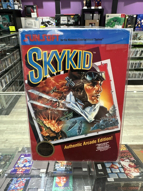 Sky Kid (Nintendo Entertainment System) NES 5-Screw In Box Tested!