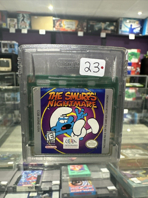 Smurfs' Nightmare (Nintendo Game Boy Color, 1998) GBC Tested!