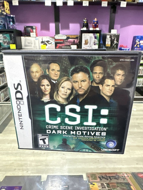 CSI: Crime Scene Investigation - Dark Motives (Nintendo DS, 2007) Complete