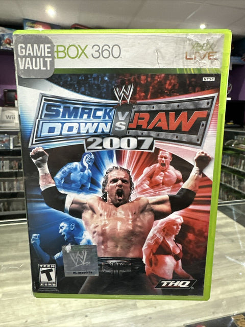 WWE SmackDown vs. Raw 2007 Microsoft Xbox 360 No Manual