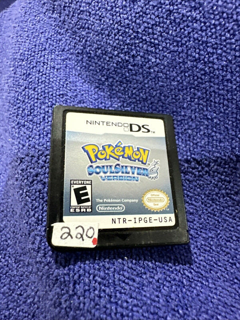 Pokemon Soul Silver (Nintendo DS, 2010) - Tested - Cartridge Only - Authentic