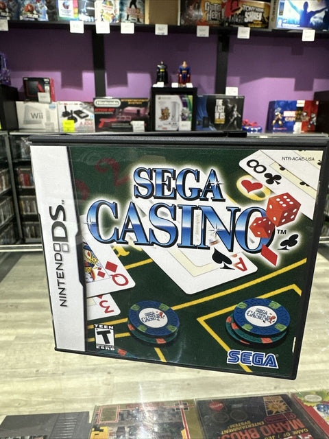 Sega Casino - Nintendo DS CIB Complete Tested!