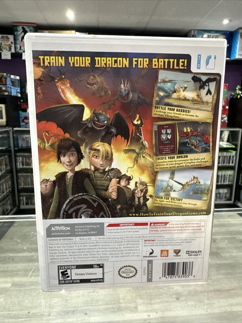 How to Train Your Dragon (Nintendo Wii, 2010) Complete CIB Tested!