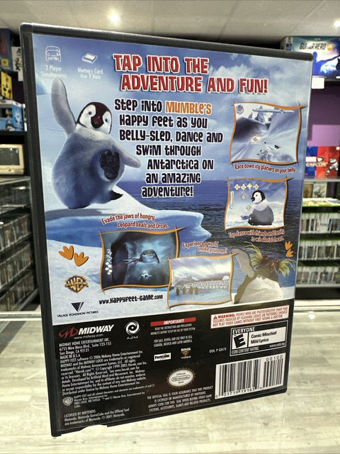 Happy Feet (Nintendo GameCube, 2006) CIB Complete Tested!