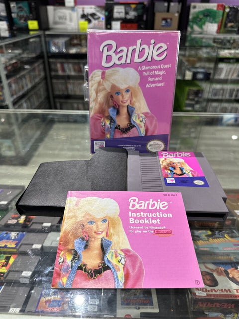 Barbie (Nintendo Entertainment System, 1991) NES CIB Complete Tested!