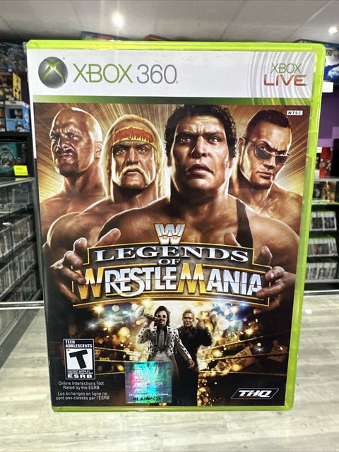 WWE Legends of WrestleMania (Microsoft Xbox 360, 2009) CIB Complete Tested!