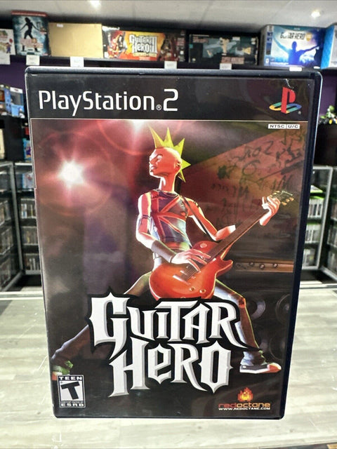 Guitar Hero (Sony PlayStation 2, 2006) PS2 CIB Complete Tested!