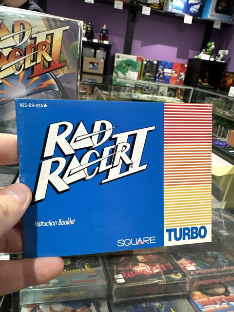 Rad Racer II (Nintendo Entertainment System, 1990) NES CIB Complete Tested!