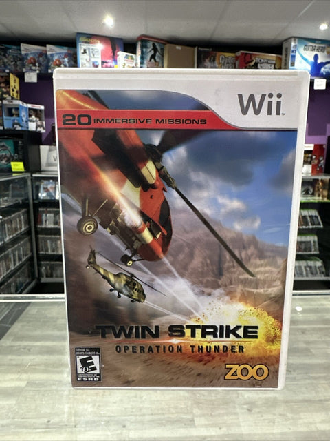 Twin Strike: Operation Thunder (Nintendo Wii, 2008) CIB Complete Tested!