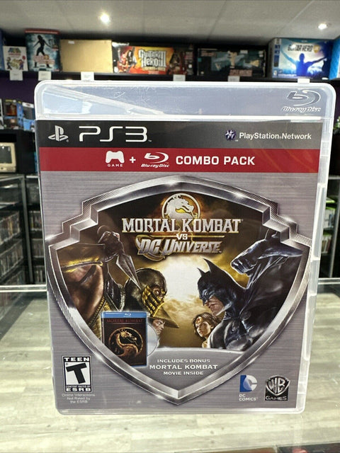 Mortal Kombat vs. DC Universe Silver Shield Edition w/ Movie - Playstation 3 PS3