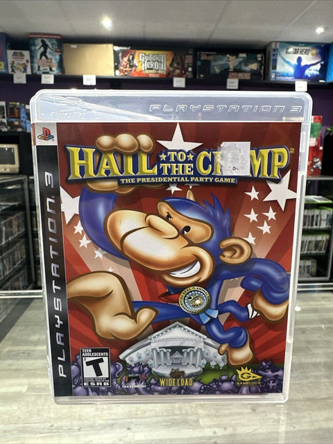 Hail to the Chimp (Sony PlayStation 3, 2008) PS3 CIB Complete TESTED