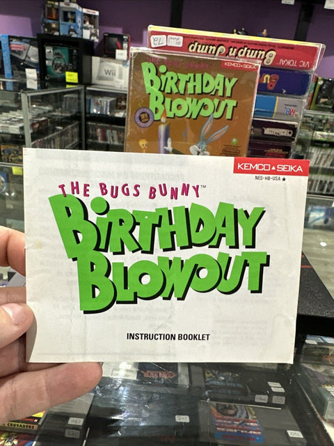 The Bugs Bunny Birthday Blowout (Nintendo NES) CIB Complete Tested!