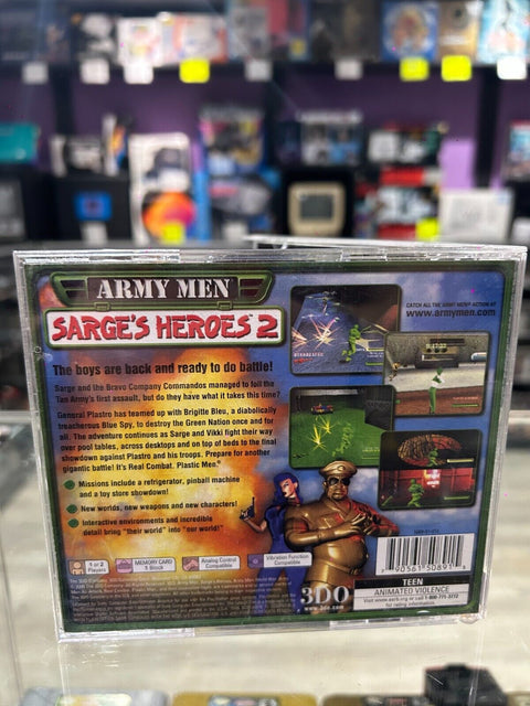 Army Men: Sarge's Heroes 2 (Sony PlayStation 1, 2000) PS1 CIB Complete Tested!