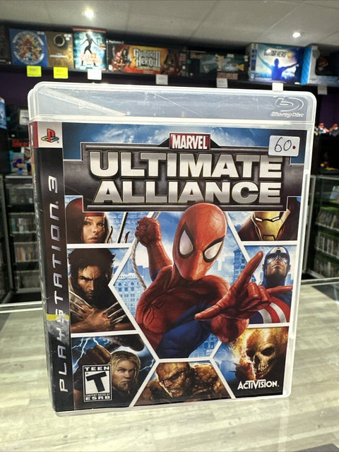 Marvel Ultimate Alliance (Sony PlayStation 3, 2006) PS3 CIB Complete Tested!