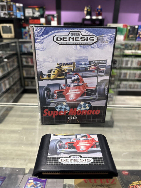 Super Monaco GP - Sega Genesis  No Manual - Tested!