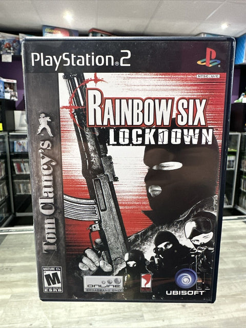 Tom Clancy's Rainbow Six: Lockdown (Sony PlayStation 2, 2005) PS2 Complete