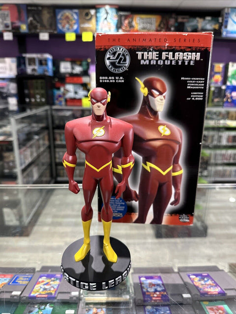 The Flash Maquette - DC Direct 2002 The Animated Series Statue *Ear Damage*