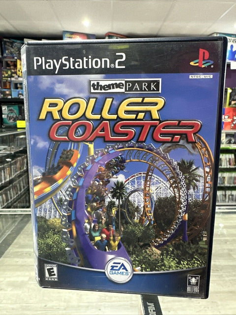 Theme Park Roller Coaster (Sony PlayStation 2, 2000) PS2 CIB Complete Tested!