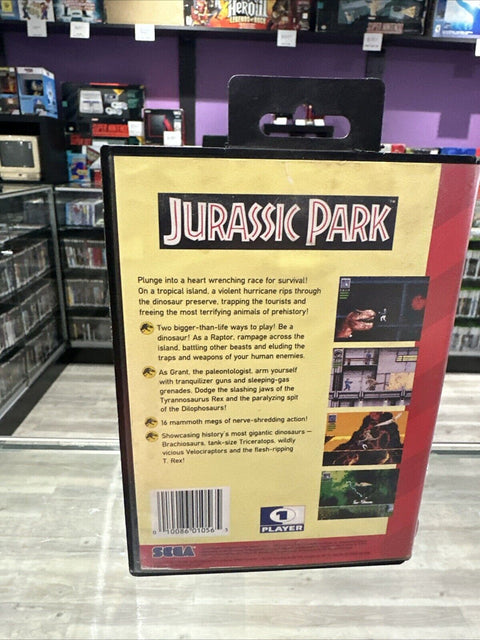 Jurassic Park (Sega Genesis, 1993) CIB Complete Tested!