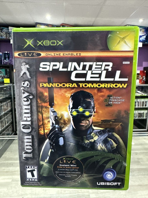 Tom Clancy's Splinter Cell: Pandora Tomorrow (Microsoft Xbox, 2004) Complete