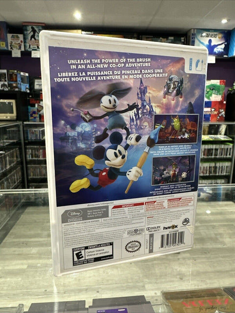 Disney Epic Mickey 2: The Power of Two (Nintendo Wii, 2012) Complete CIB Tested!