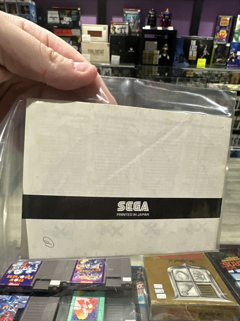 *Manual Only* Shinobi Sega Game Gear Instruction Booklet