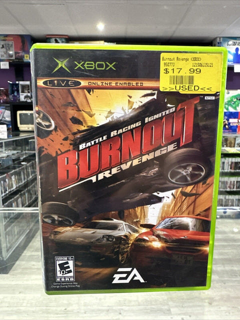 Burnout Revenge (Microsoft OG Xbox, 2005) CIB Complete Tested!