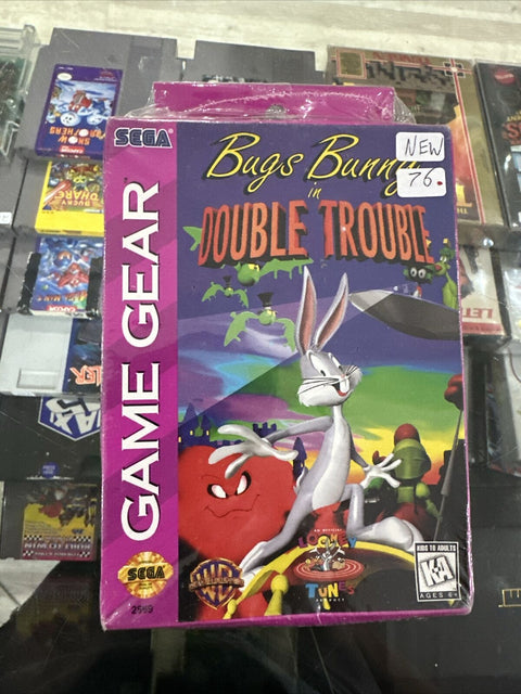 NEW! Bugs Bunny in Double Trouble (Sega Game Gear, 1996) GG Factory Sealed!