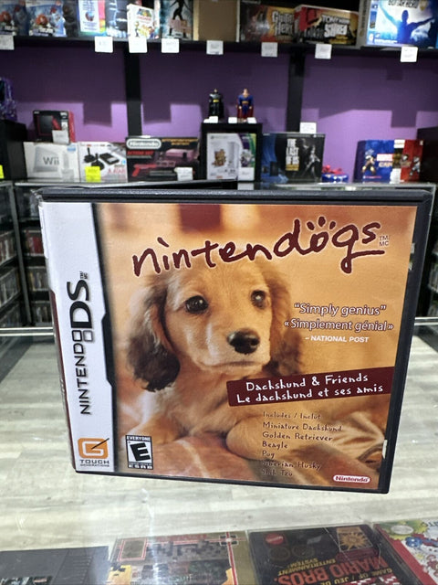 Nintendogs: Dachshund & Friends (Nintendo DS, 2005) Complete CIB Tested!