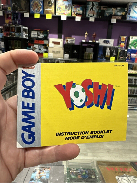 Yoshi - Nintendo Game Boy Instruction Booklets - Manual Only