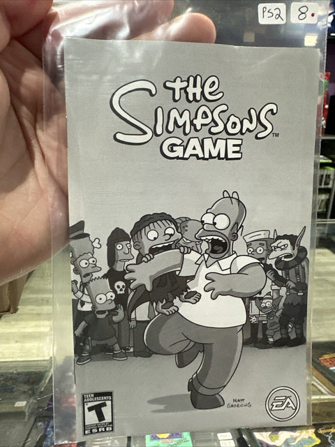 *Manual Only* The Simpsons Game - PlayStation 2 PS2 - Instruction Booklet