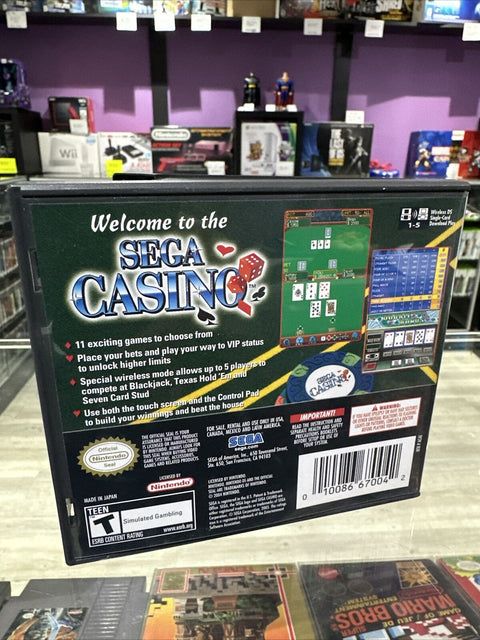 Sega Casino - Nintendo DS CIB Complete Tested!