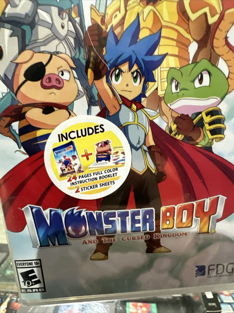 NEW! Monster Boy and The Cursed Kingdom (Nintendo Switch, 2018) Factory Sealed!